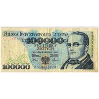 100000 злотых 1990 г. Польша