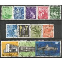 Нигерия. Местные мотивы. 1961г. Mi#92-103.