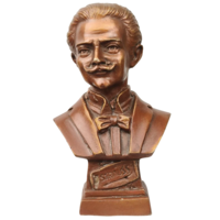 Бюст Иоганн Батист Штраус Австрийский композитор Бронза