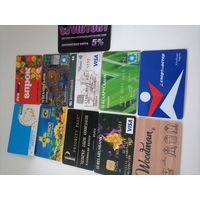 Карточки пластик 24шт