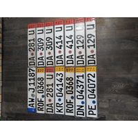 Автомобильные номера Германия для коллекции