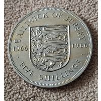 Джерси 5 шиллингов, 1966 900 лет битве при Гастингсе UNC