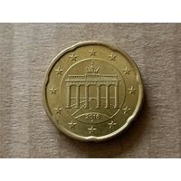 Германия 20 евроцентов, 2018"A". (-U-обм)