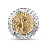 Польша 5 злотых, 2022 Мошненский замок UNC
