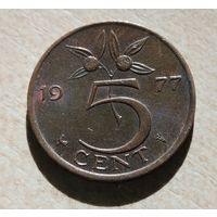 Нидерланды. 5 центов 1977