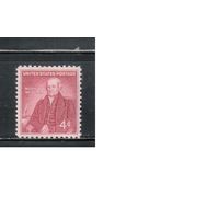 США-1958, (Мих.740),  * , Личности , Живопись(одиночка)