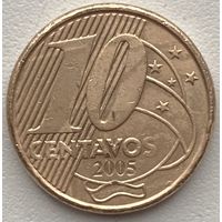 Бразилия 10 сентаво 2005 г.