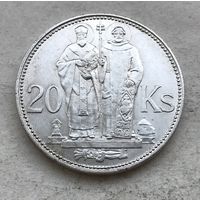 Словакия 20 крон 1941 - Святые Кирилл и Мефодий