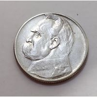2 злотых 1934, пилсудский, UNC