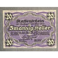 Нотгельды Австрия Вена 20 геллеров 1920 год