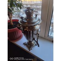 Самовар дровяной Рюмка Гранёная Никелированный не течёт трёхдневный аукцион