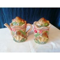 Чайник и сахарница, керамика