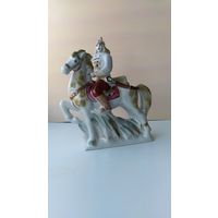Статуэтка Буденновец красноармеец на коне Красный витязь Полонне ЗХК Статуэтка фарфор СССР агитация!Редкость!
