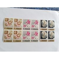 СССР  1969    3  кв/бл   Сов.косм.станции