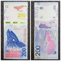 200 песо Аргентина обр. 2016 г. UNC
