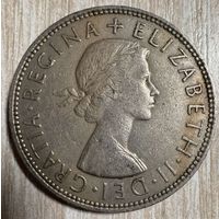 Монеты 1/2 кроны 1965 год. Англия. Королева Елизавета II. С рубля без МЦ.