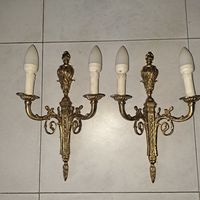 Антикварные бра настенные.  Бронза позолота.