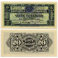 Мозамбик. 20 сентаво (образца 1933 года, R29, UNC)