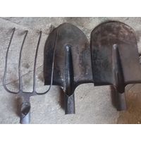 Две лопаты и вилы из СССР