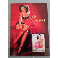 Серия блоков ДЕВУШКИ ИСКУССТВО КАРТИНЫ  MNH