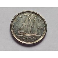 Канада 10 центов 2020 г.