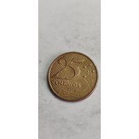 Бразилия 25 сентавос 2002