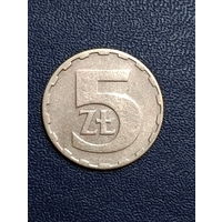 Польша 5 злотых 1986г.