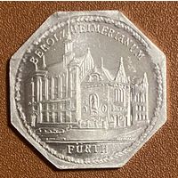 Германия Нюрнберг нотгельд 20 пфеннигов 1921 год Беролзхаймерианум. трамвайный жетон