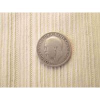 Великобритания 1 шиллинг 1928 года серебро