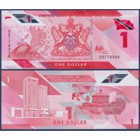 Тринидад и Тобаго, 1 доллар 2020 г., P-W60 (BB, полимер, алый ибис), UNC