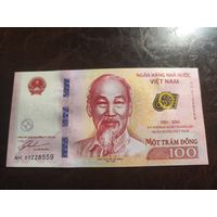 Вьетнам 100 донгов образца 2016 года UNC p125 см описание и доп фото!