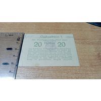 Нотгельд 20 геллеров Австрии