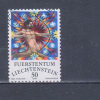 [1677] Лихтенштейн 1978. Знаки Зодиака.Стрелец. Гашеная марка.