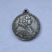 КОПИЯ Редкой Медали "На посещение Петром 1 Парижского монетного двора в 1717 году", Серебро