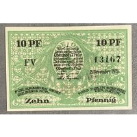 Нодгельд 10 пфеннигов 1919 год. Оберхоф. Веймарская республика