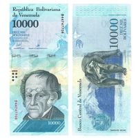 Венесуэла 10000 боливаров образца 2017 года UNC p98b