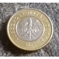 2 злотых, Польша 2022 г.