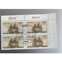 Квартблок первого дня гашения 1983 г ФРГ