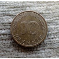 Werty71 Германия ФРГ 10 пфеннигов 1991 A