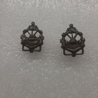 Эмблемы инженерные войска ВС СССР, полевые, сталь, новые!