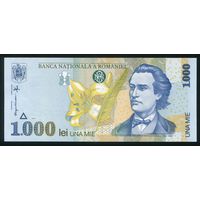 Румыния 1000 лей 1998 г. Р106(2). UNC