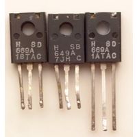 Hitachi 2SD669A (H669A) 2 ШТ + 2SB649A (H649A) 160V 1,5A 140MHz 20W