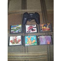 Картриджи и джойстик  одним лотом