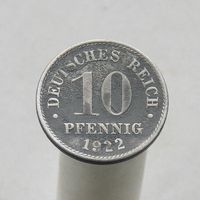 Германия 10 пфеннигов 1922 (ЦИНК)