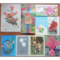Набор открыток с цветами