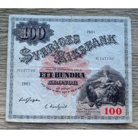 Werty71 Швеция 100 крон 1961 банкнота