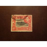 Британская колония Кения , Уганда, Танганьика 1938/43 гг.Король Георг VI и гора Килиманджаро./22а/