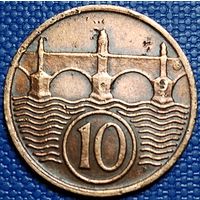 Чехословакия 10 геллеров 1937 г.