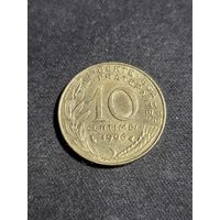 Франция 10 сантимов 1996