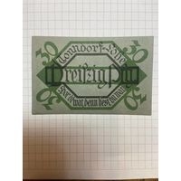 30 пфеннигов (нотгельды) г. Германия Лаундорф-1201